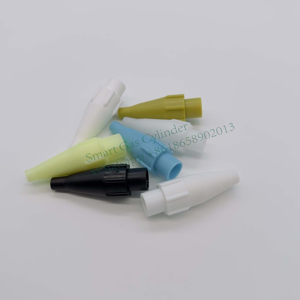 Laughing gas cylinder nozzles